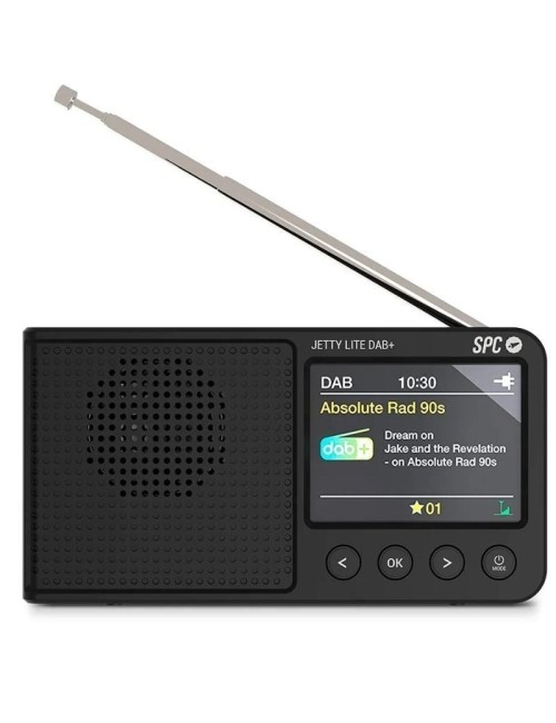 Radio Portátil SPC Jetty Lite Dab+/ con Batería/ Negra