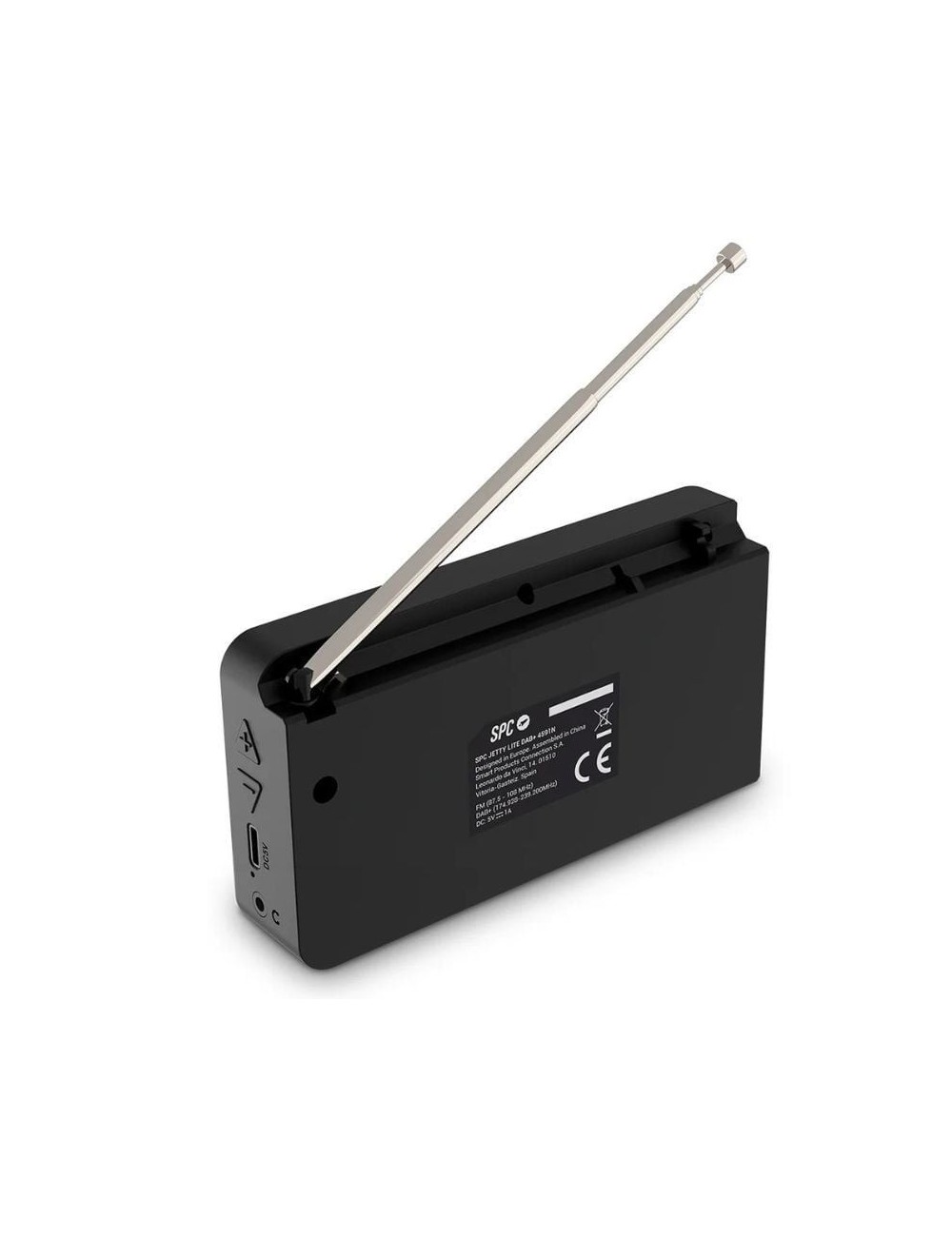 Radio Portátil SPC Jetty Lite Dab+/ con Batería/ Negra