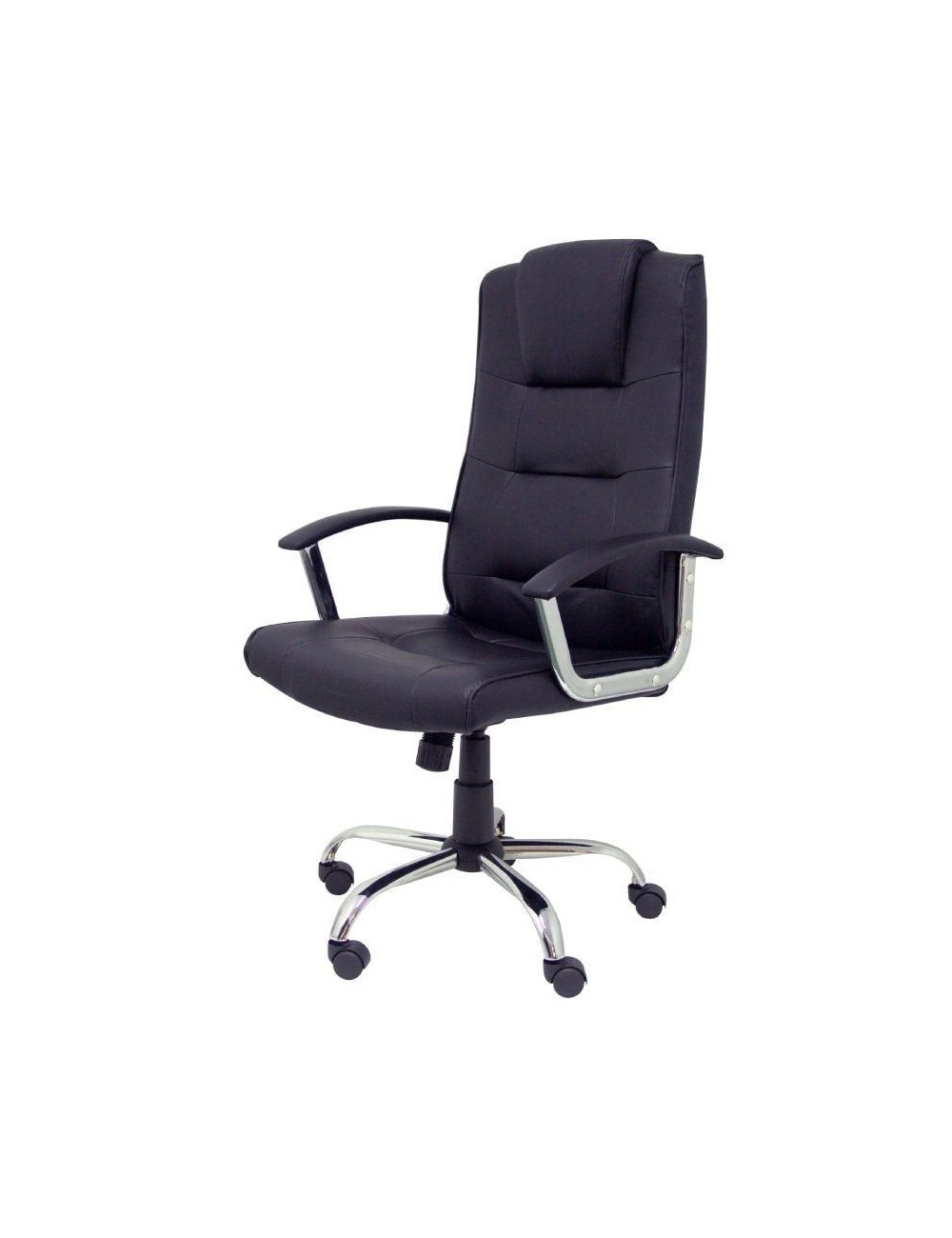 Silla de Oficina Piqueras y Crespo Guadalimar Similpiel 280DBSPNE/ Negro