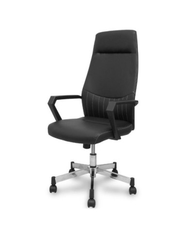 Silla de Oficina Piqueras y Crespo Opti520 520DBSP840CRRN/ Negra