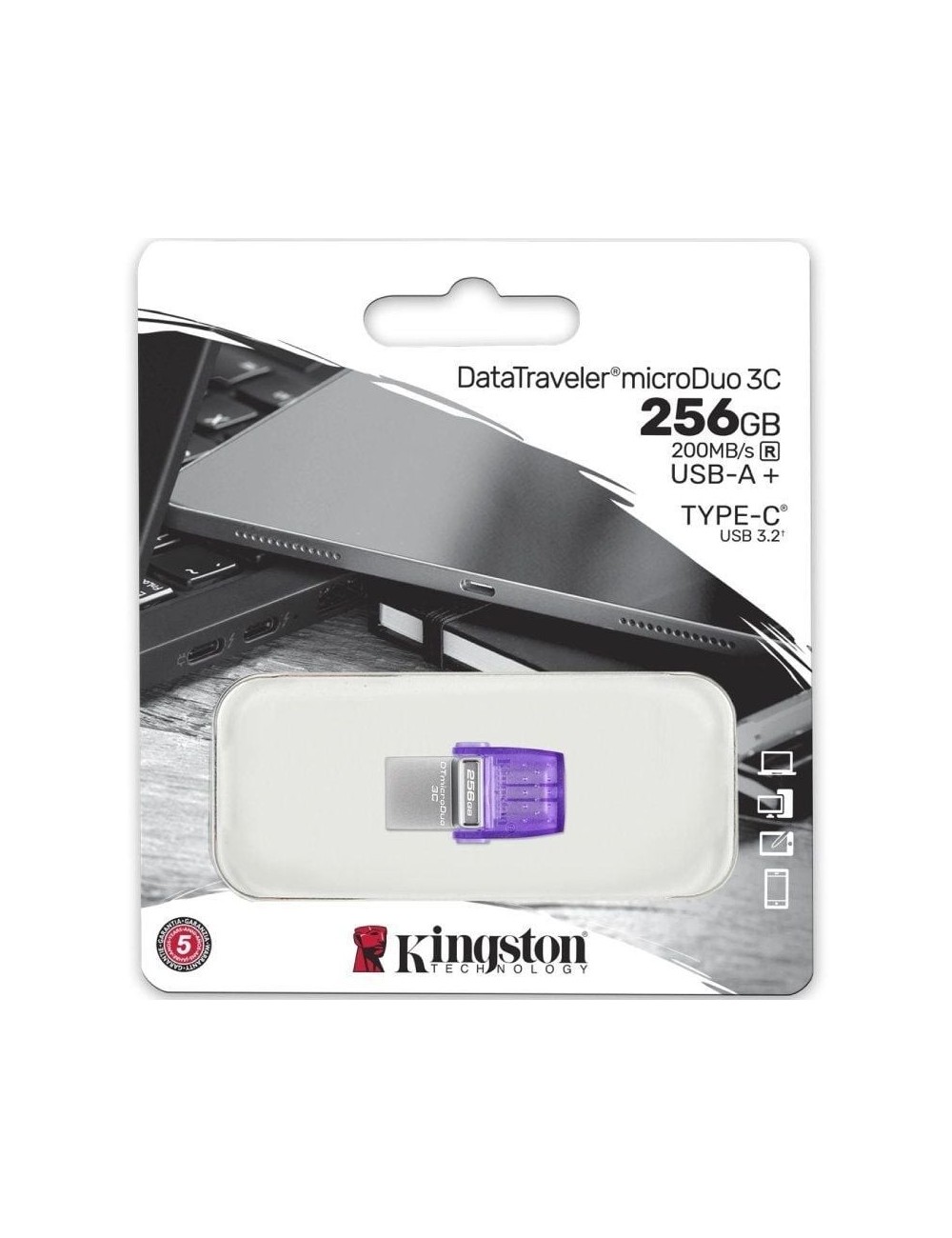 Pendrive 256GB Kingston DataTraveler microDuo 3C USB 3.2