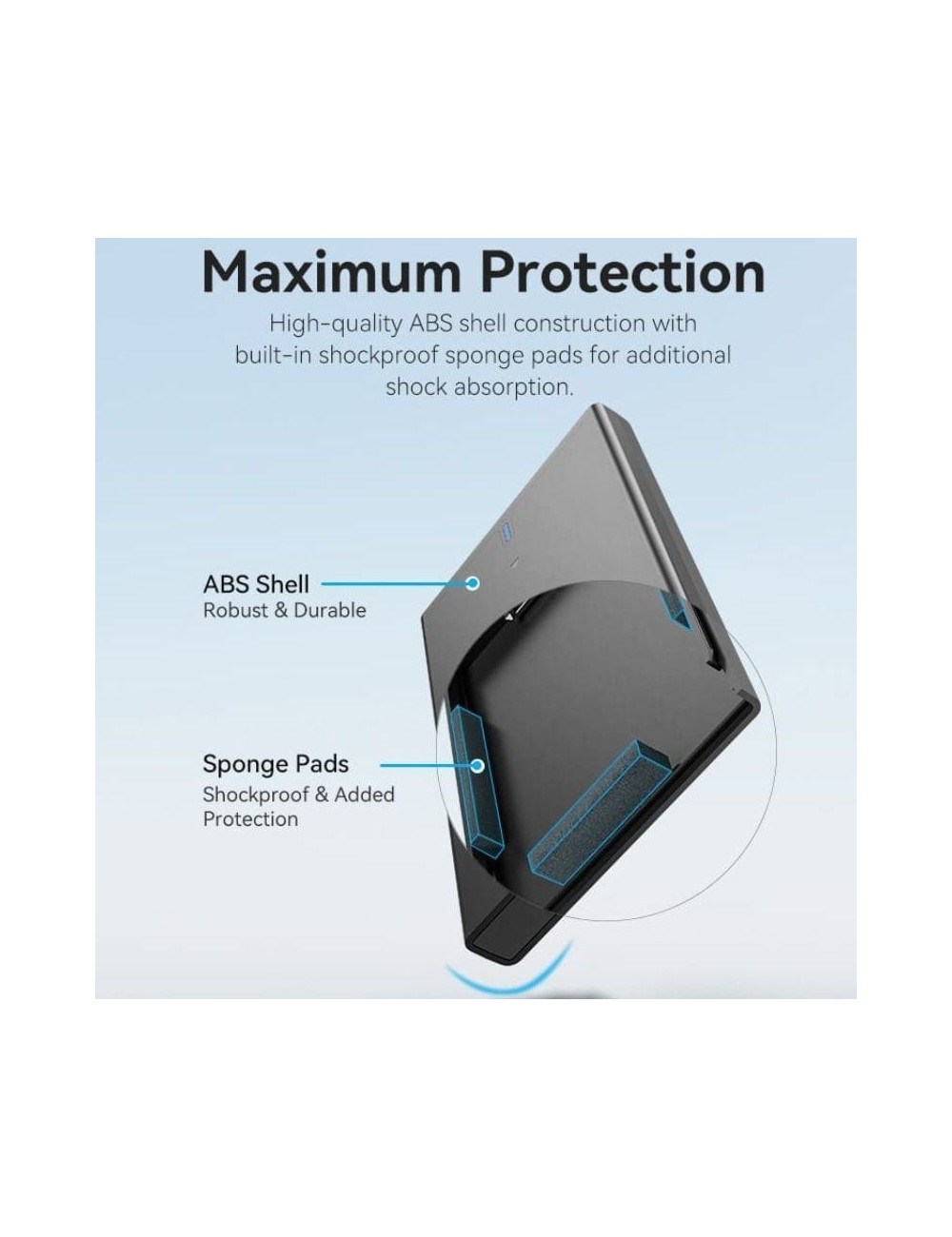 Caja Externa para Disco Duro de 2.5' Vention KPBB0/ USB 3.1/ Sin tornillos