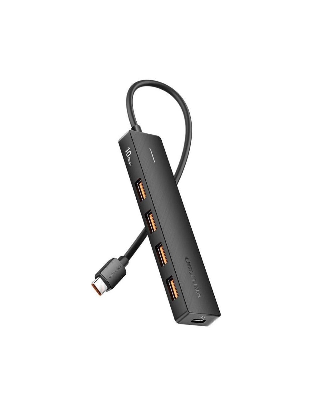 Hub USB Tipo-C 3.2 Vention CKCBB/ 4xUSB/ 1xUSB Tipo-C PD