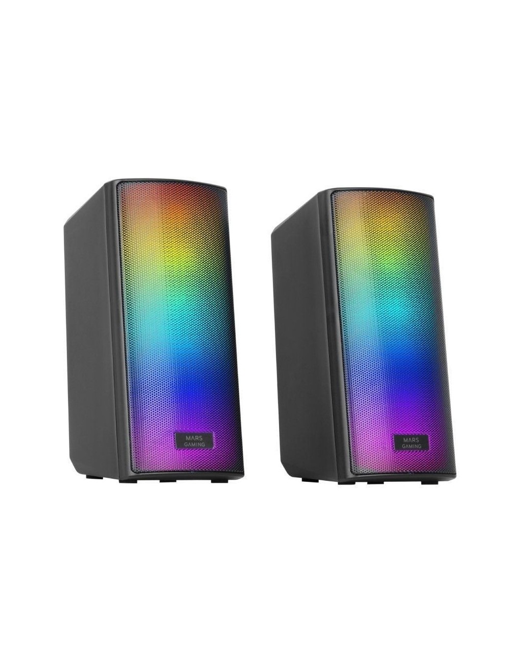 Altavoces con Bluetooth Mars Gaming MSRGB2/ 15W/ 2.0/ Negros