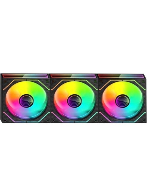 Pack 3 Ventiladores Mars Gaming MF-3DPROKIT/ 12cm + HUB + Mando a Distancia/ ARGB
