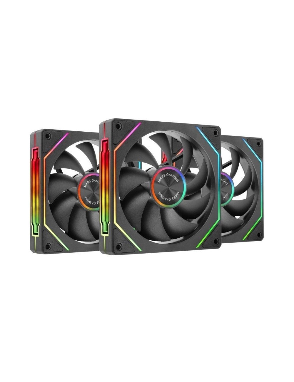 Pack 3 Ventiladores Mars Gaming MF-LINKFINITYKIT2/ 12cm/ ARGB