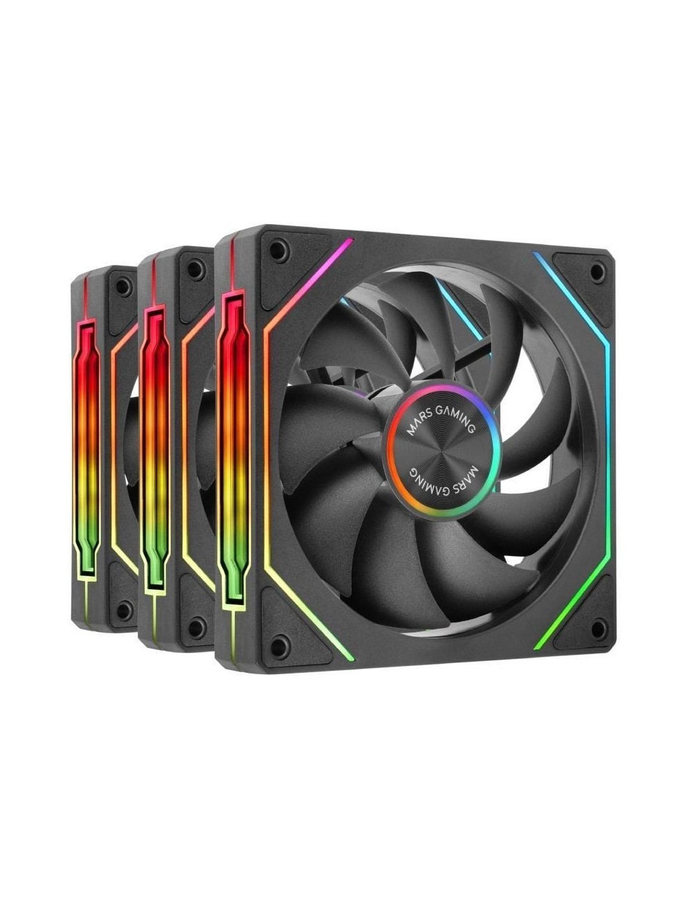 Pack 3 Ventiladores Mars Gaming MF-LINKFINITYKIT2/ 12cm/ ARGB