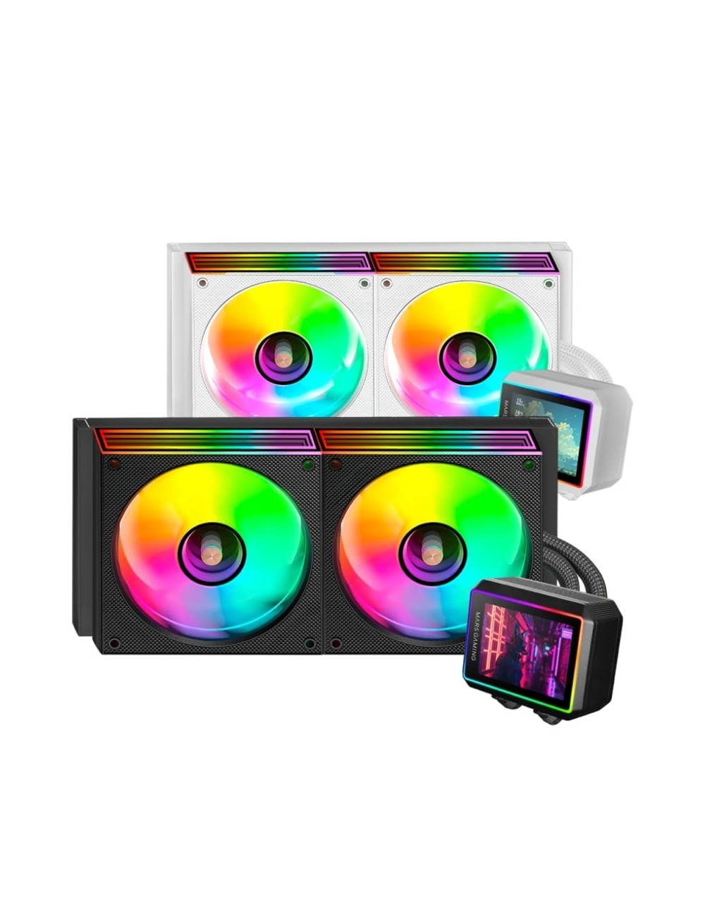 Sistema de Refrigeración Líquida Mars Gaming ML-VISIONII240/ Negro
