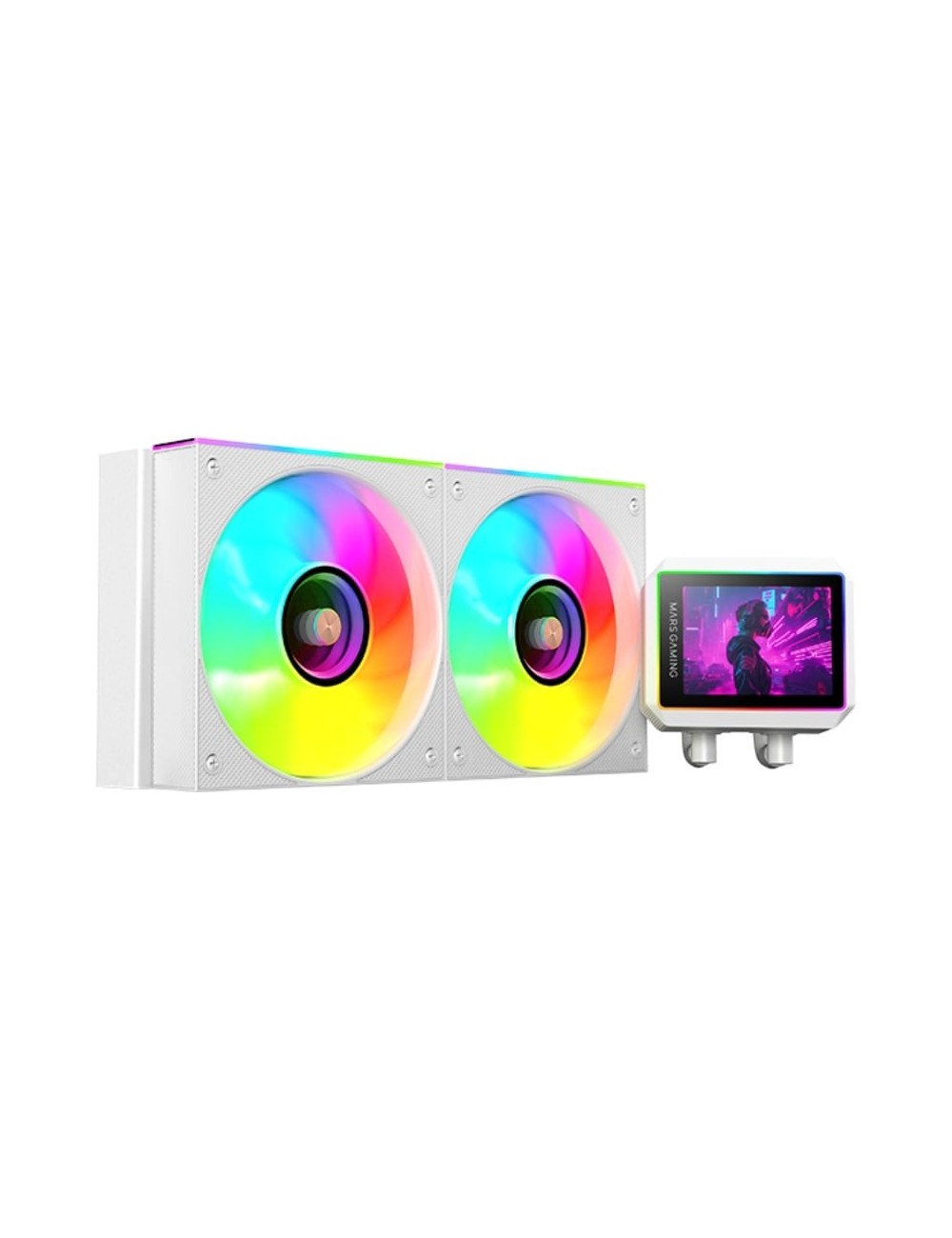 Sistema de Refrigeración Líquida Mars Gaming ML-VISIONII240/ Blanco