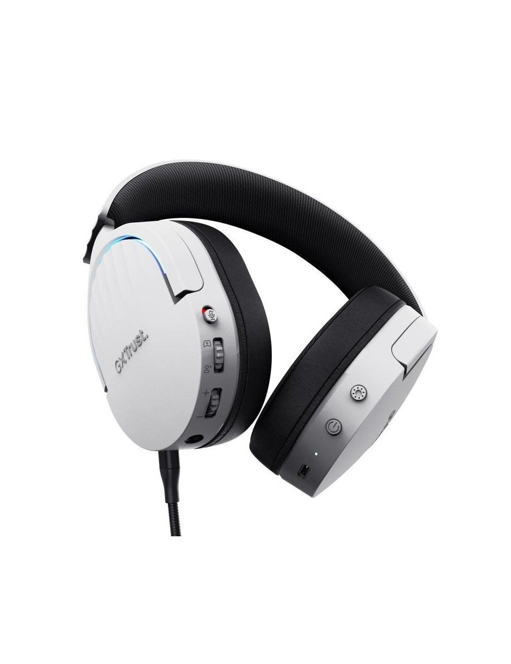 Auriculares Gaming Inalámbricos con Micrófono Trust Gaming GXT 491 Fayzo/ Bluetooth/ Jack 3.5/ Blancos