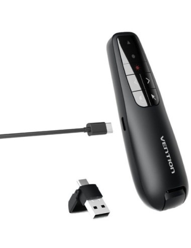 Presentador Inalámbrico Vention KQPB0/ 2.4GHz/ Negro