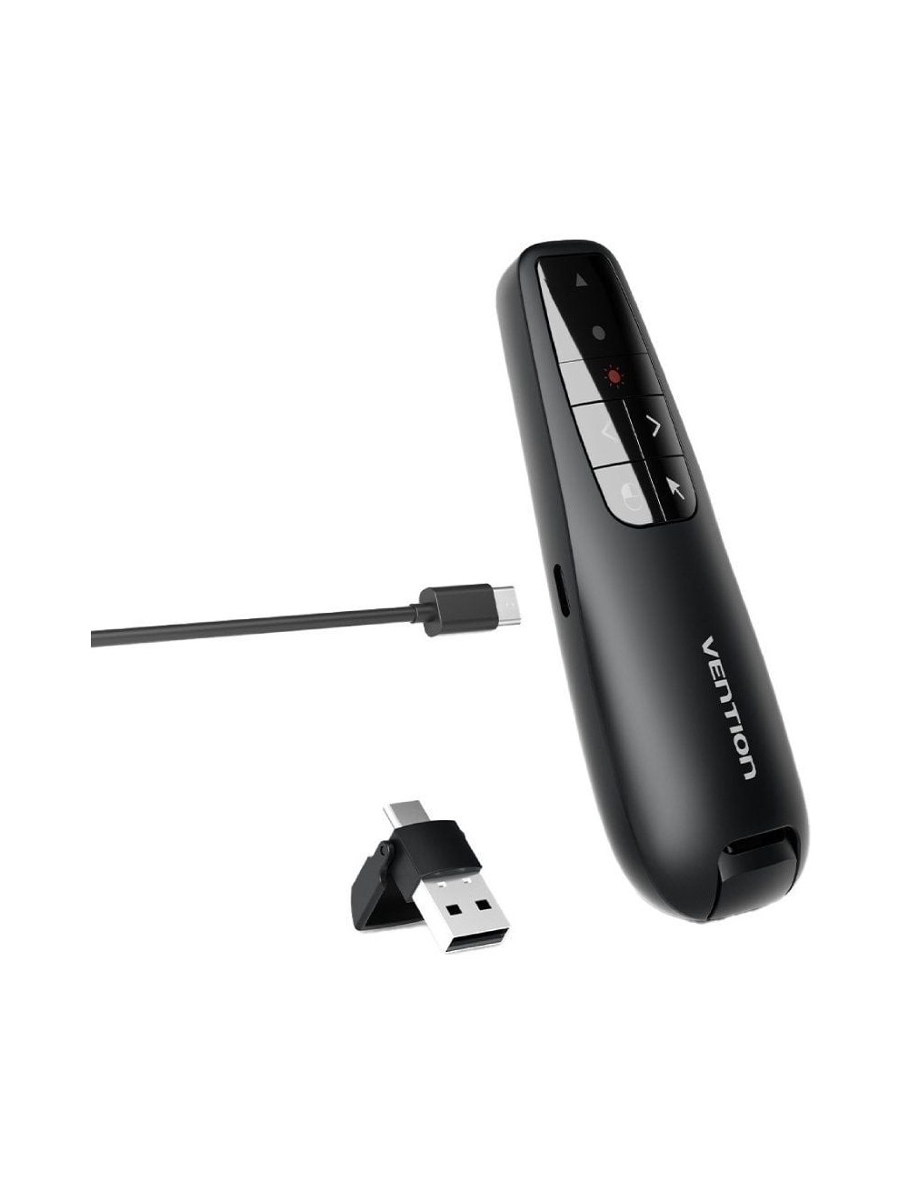 Presentador Inalámbrico Vention KQPB0/ 2.4GHz/ Negro