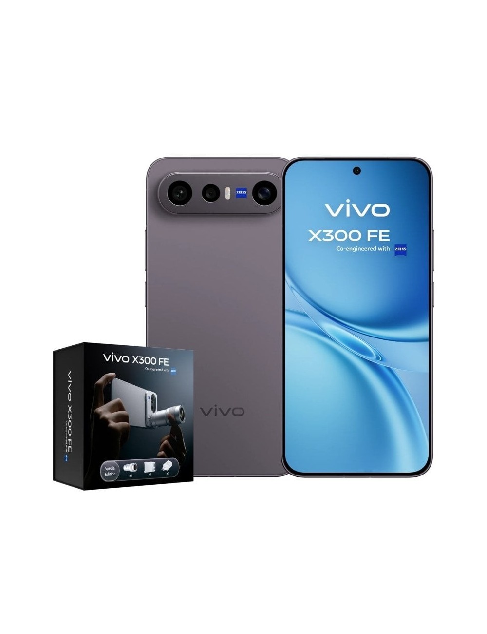 Smartphone Vivo X300 FE 12GB/ 512GB/ 6.31'/ 5G/ Negro/ Incluye Extensor Teleobjetivo