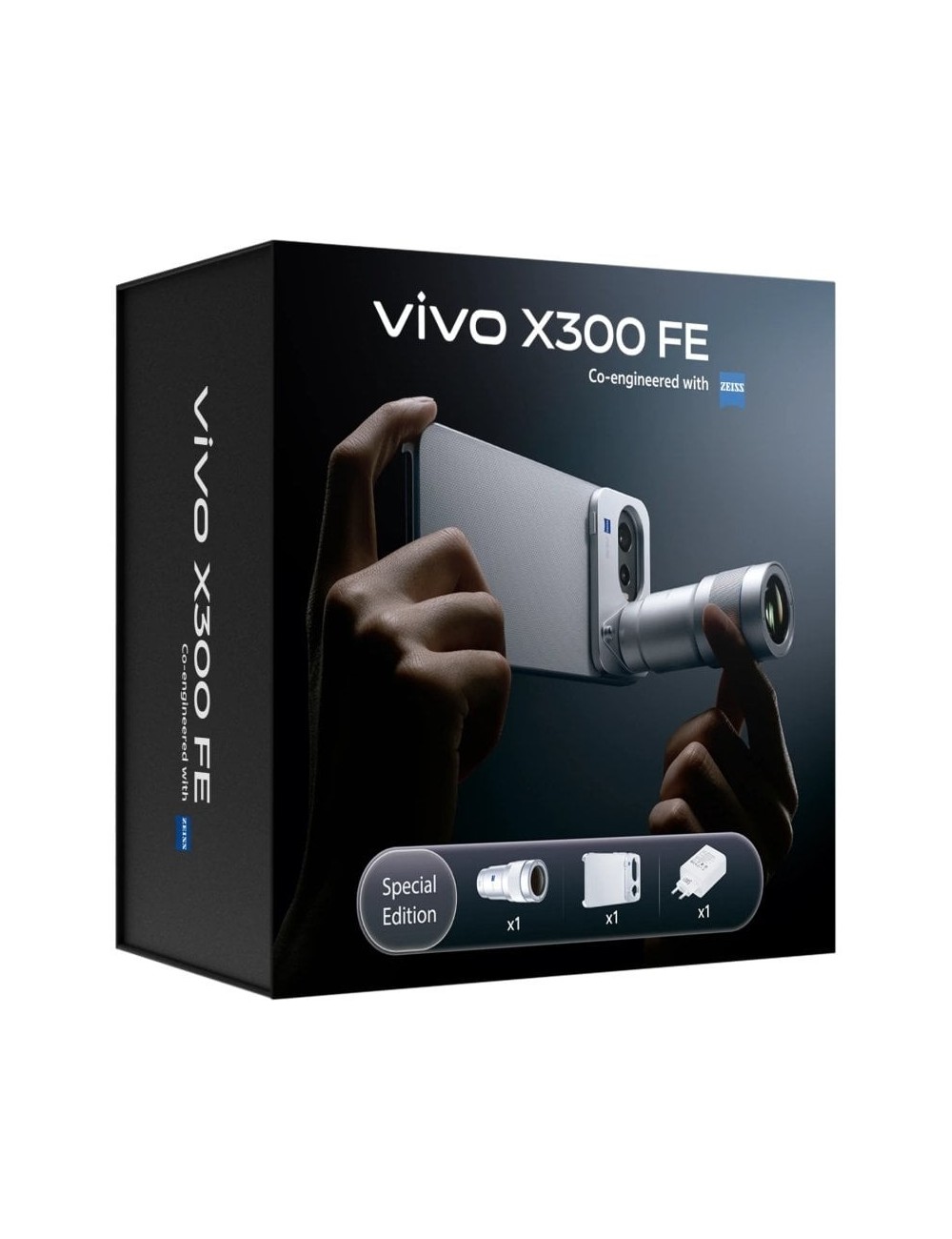 Smartphone Vivo X300 FE 12GB/ 512GB/ 6.31'/ 5G/ Negro/ Incluye Extensor Teleobjetivo