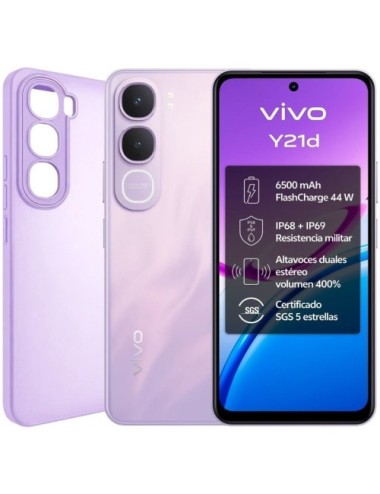 Smartphone Vivo Y21D 6GB/ 256GB/ 6.68'/ Púrpura