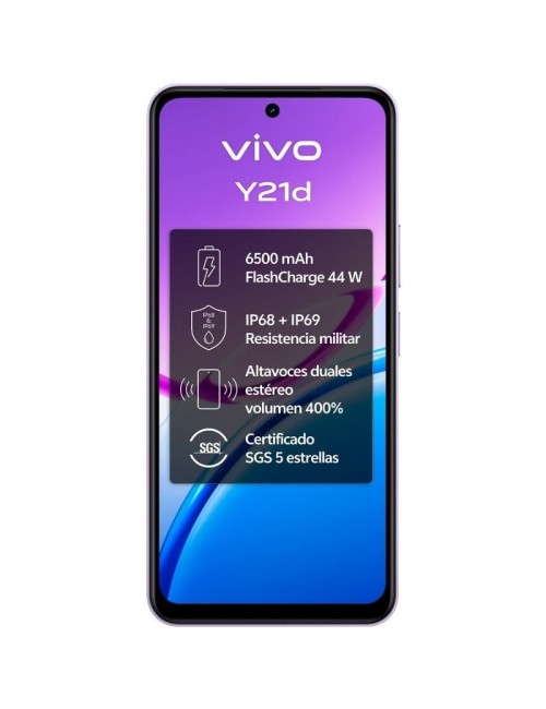 Smartphone Vivo Y21D 6GB/ 256GB/ 6.68'/ Púrpura