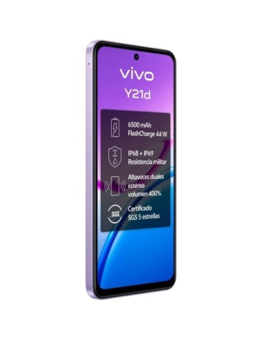 Smartphone Vivo Y21D 6GB/ 256GB/ 6.68'/ Púrpura