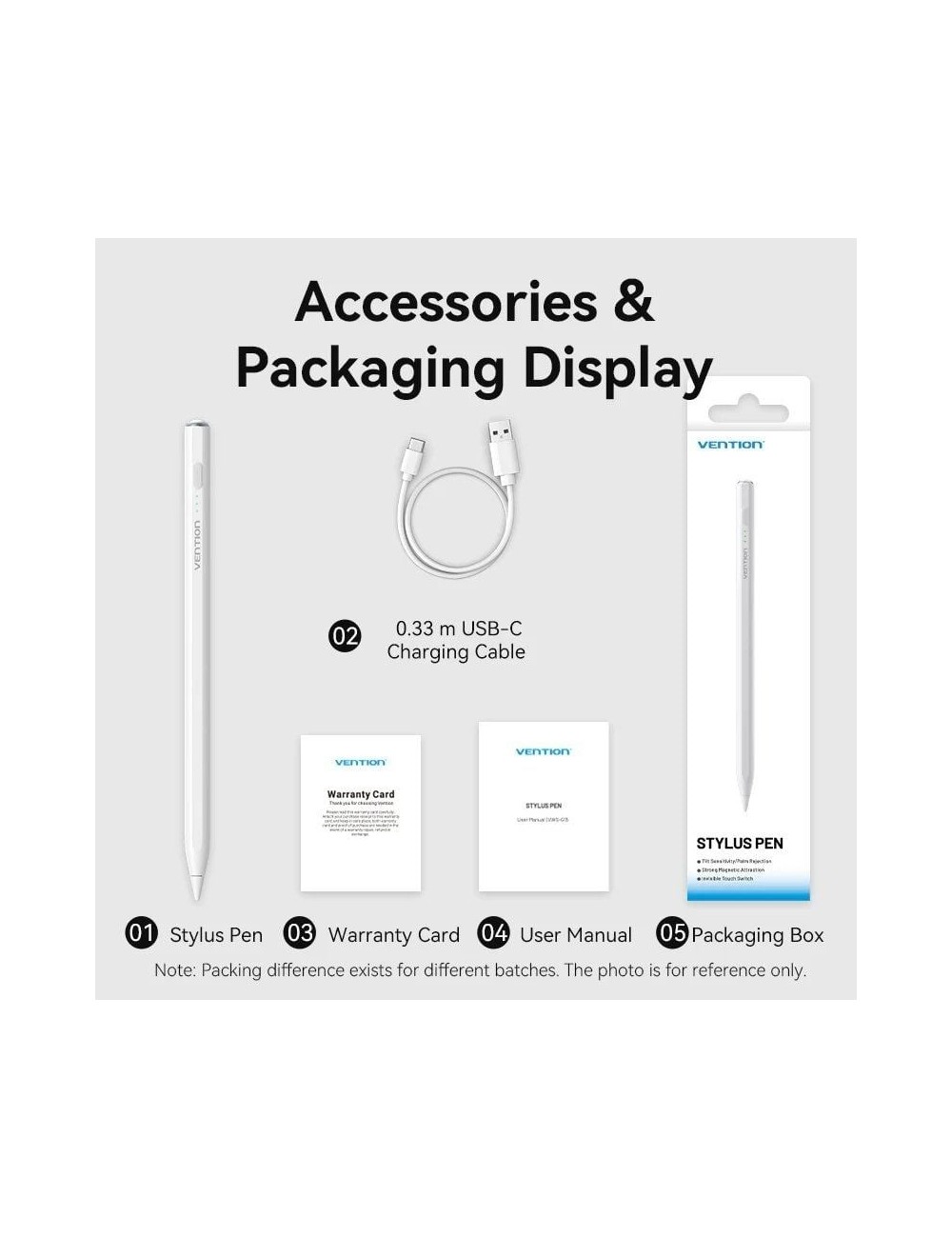 Lápiz Óptico Vention KQGW0/ para Apple/ Blanco