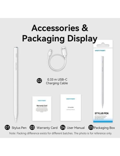 Lápiz Óptico Vention KQGW0/ para Apple/ Blanco