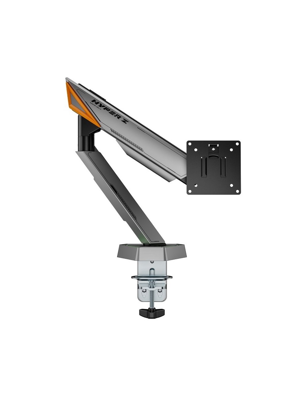 Soporte de Mesa Gaming para Monitor Aisens DT49TSRRGB-347/ Giratorio/ Inclinable/ hasta 16kg/ con Iluminación RGB