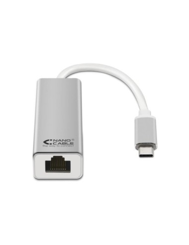 ADAPTADOR USB-C A LAN NANOCABLE ETHERNET 10 100 1000 MBPS 12CM(NAN-ADP 10.03.0402)