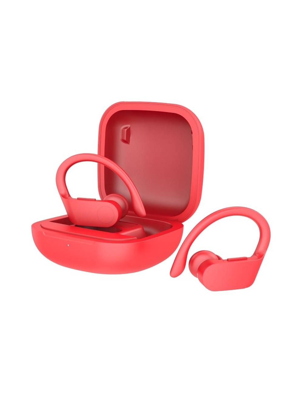 Auriculares Deportivos Bluetooth Daewoo DW2025 con estuche de carga/ Autonomía 5h/ Rojos