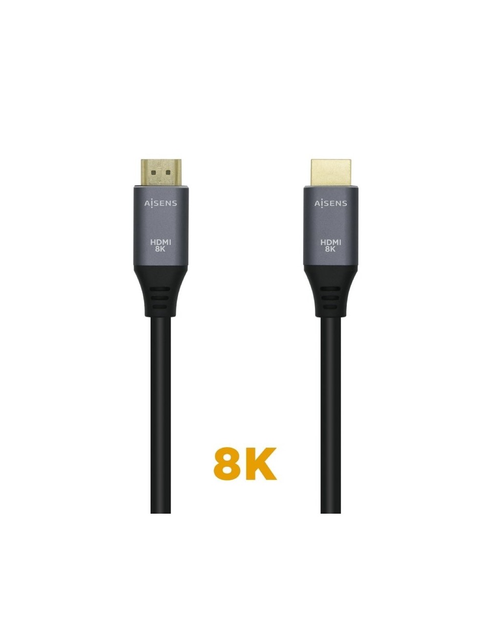Cable HDMI 2.1 8K Aisens A150-0427/ HDMI Macho - HDMI Macho/ 1.5m/ Gris Negro