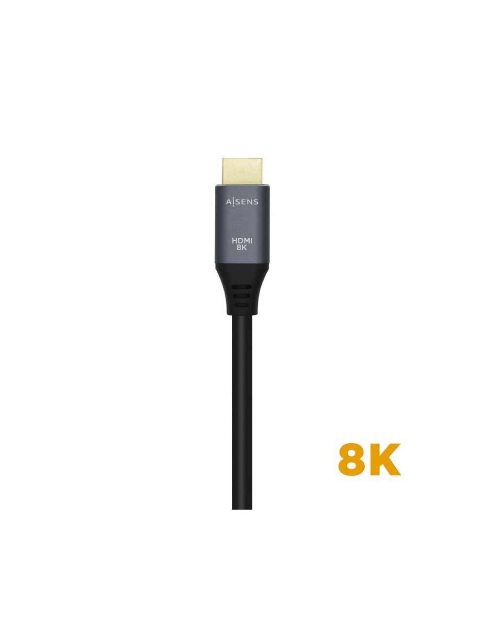 Cable HDMI 2.1 8K Aisens A150-0427/ HDMI Macho - HDMI Macho/ 1.5m/ Gris Negro