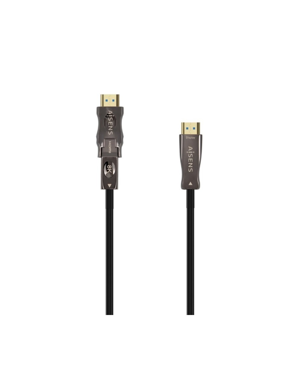 Cable HDMI 2.1 AOC 8K Desmontable Aisens A153-0646/ HDMI Macho / D Macho - HDMI Macho/ 30m/ Negro