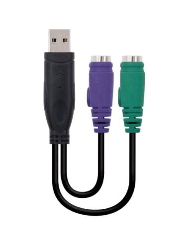 Conversor Nanocable 10.03.0101/ PS Hembra - USB Macho