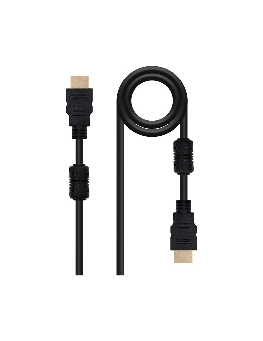 Cable HDMI 1.4 Nanocable 10.15.1810/ HDMI Macho - HDMI Macho/ 10m/ Negro