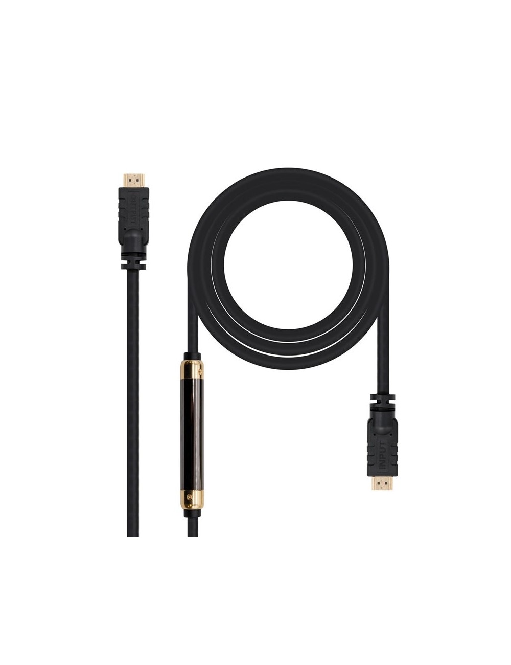 Cable HDMI Nanocable 10.15.1830/ HDMI Macho - HDMI Macho/ 30m/ Negro