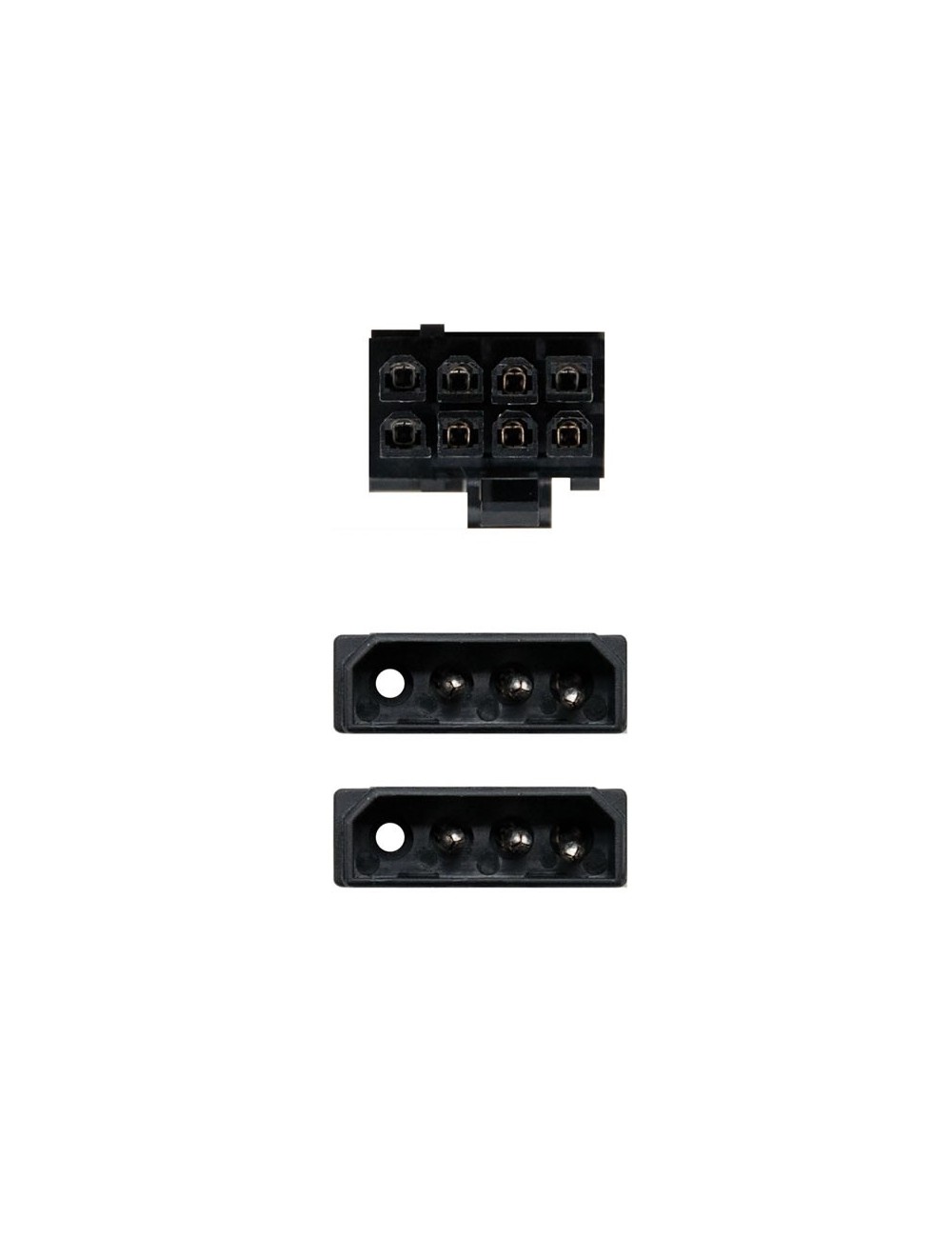 Cable de Alimentación Tarjeta Gráfica Nanocable 10.19.1201/ 2x Molex Macho - 6+2 PIN Macho/ 20cm
