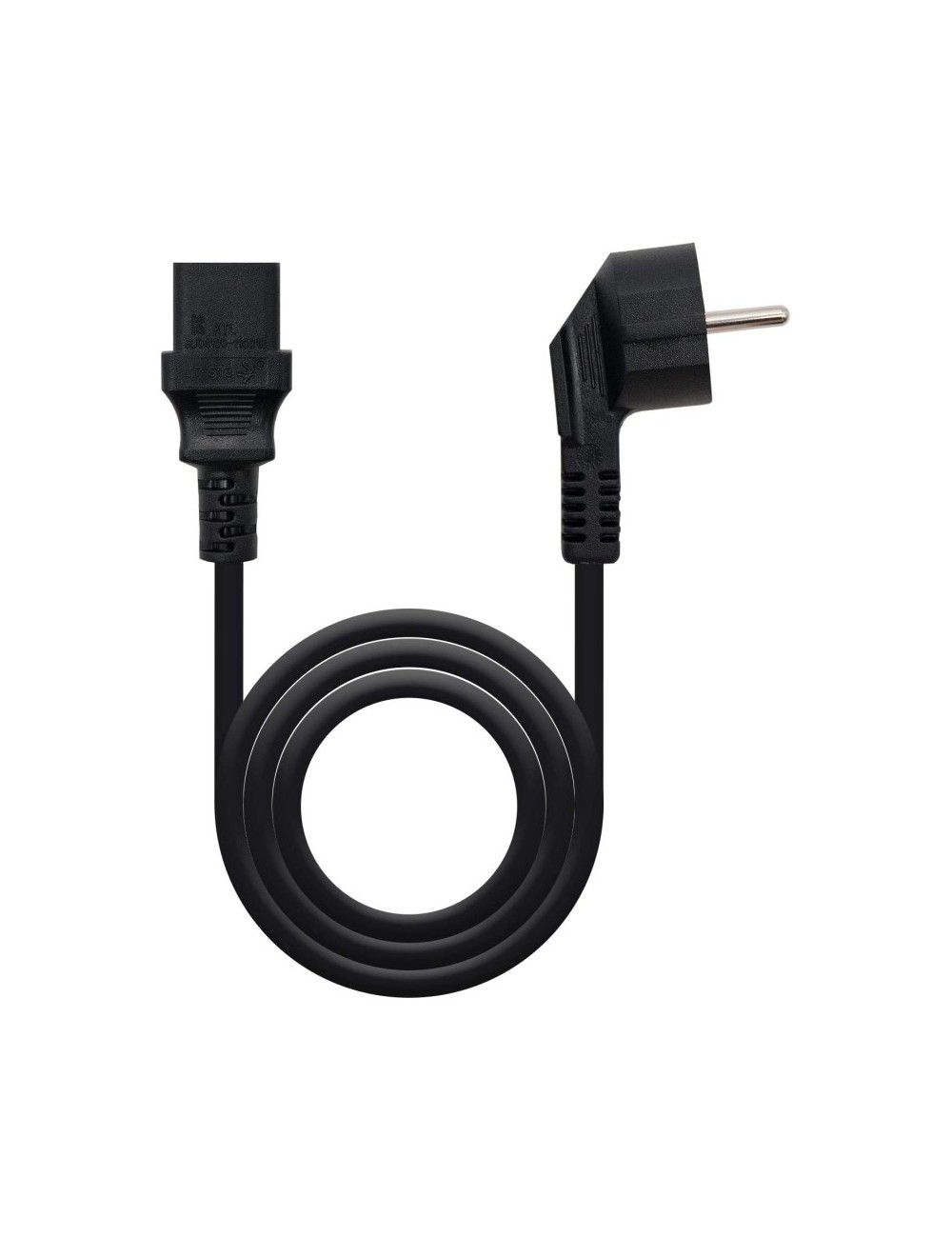 Cable Alimentación Nanocable 10.22.0102/ Schuko Macho - C13 Hembra/ 1.5m/ Negro