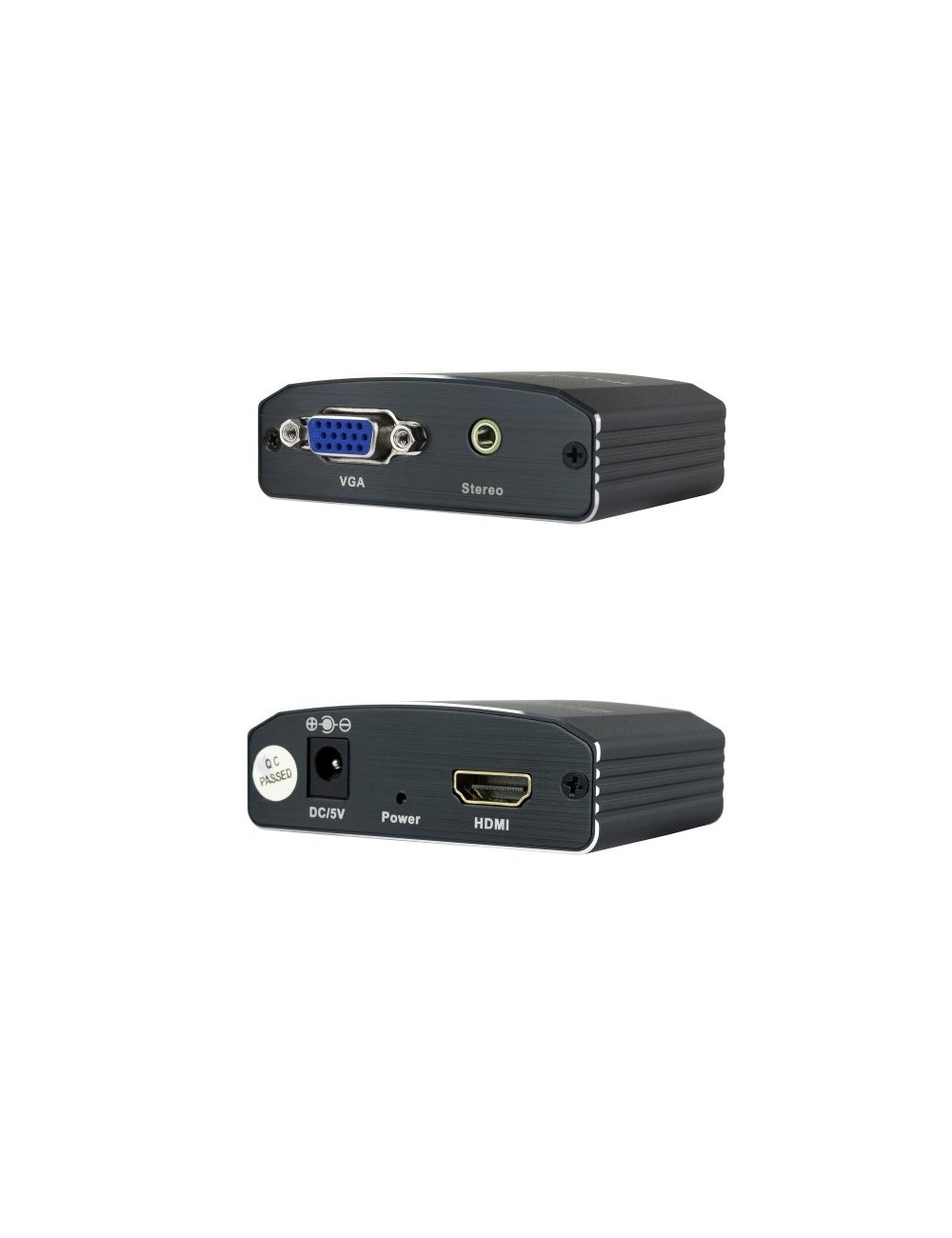 Conversor Nanocable 10.16.2101-BK/ HDMI Hembra - VGA Hembra/ Jack 3.5 Hembra/ 15cm/ Negro
