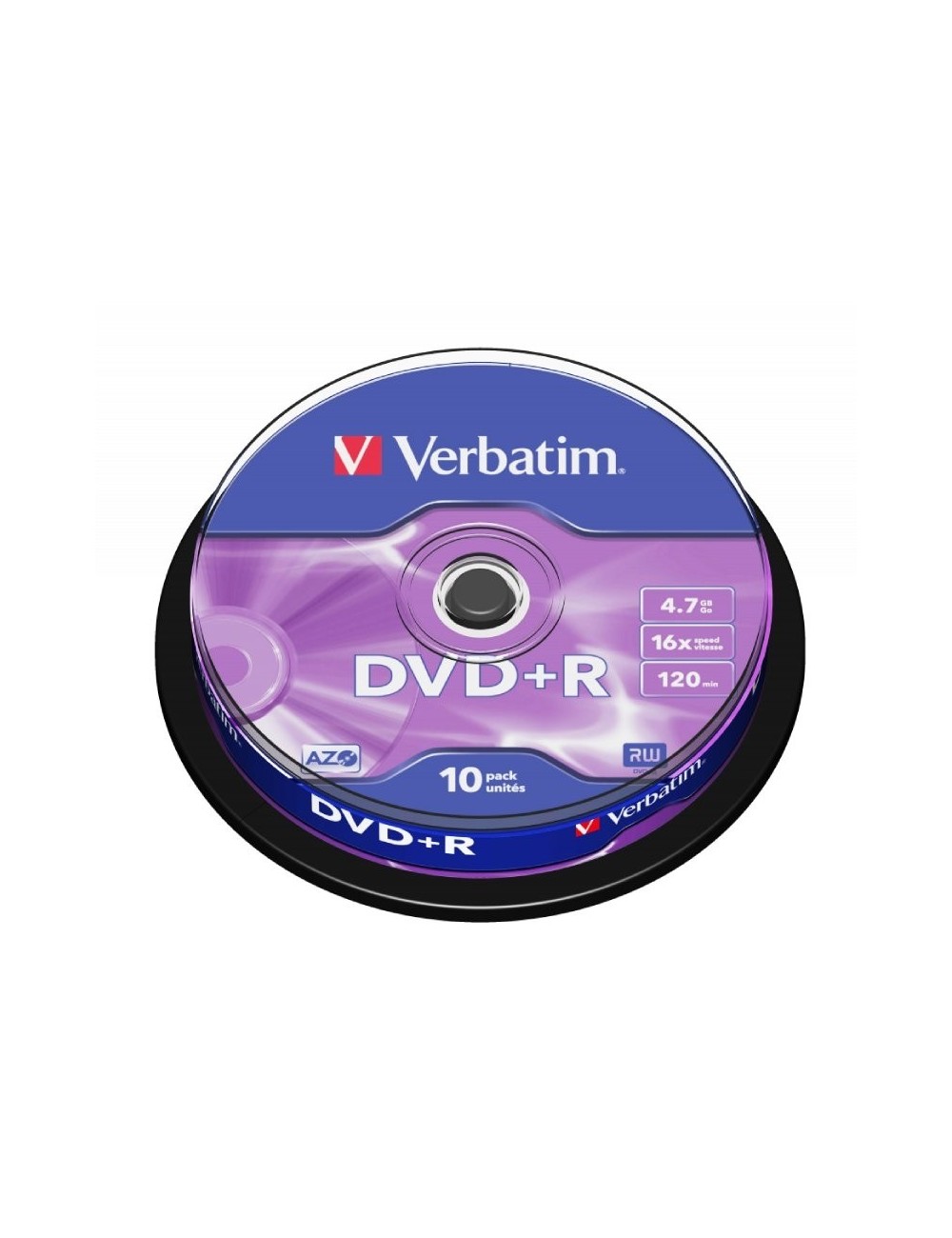 DVD+R Verbatim Advanced AZO 16X/ Tarrina-10uds