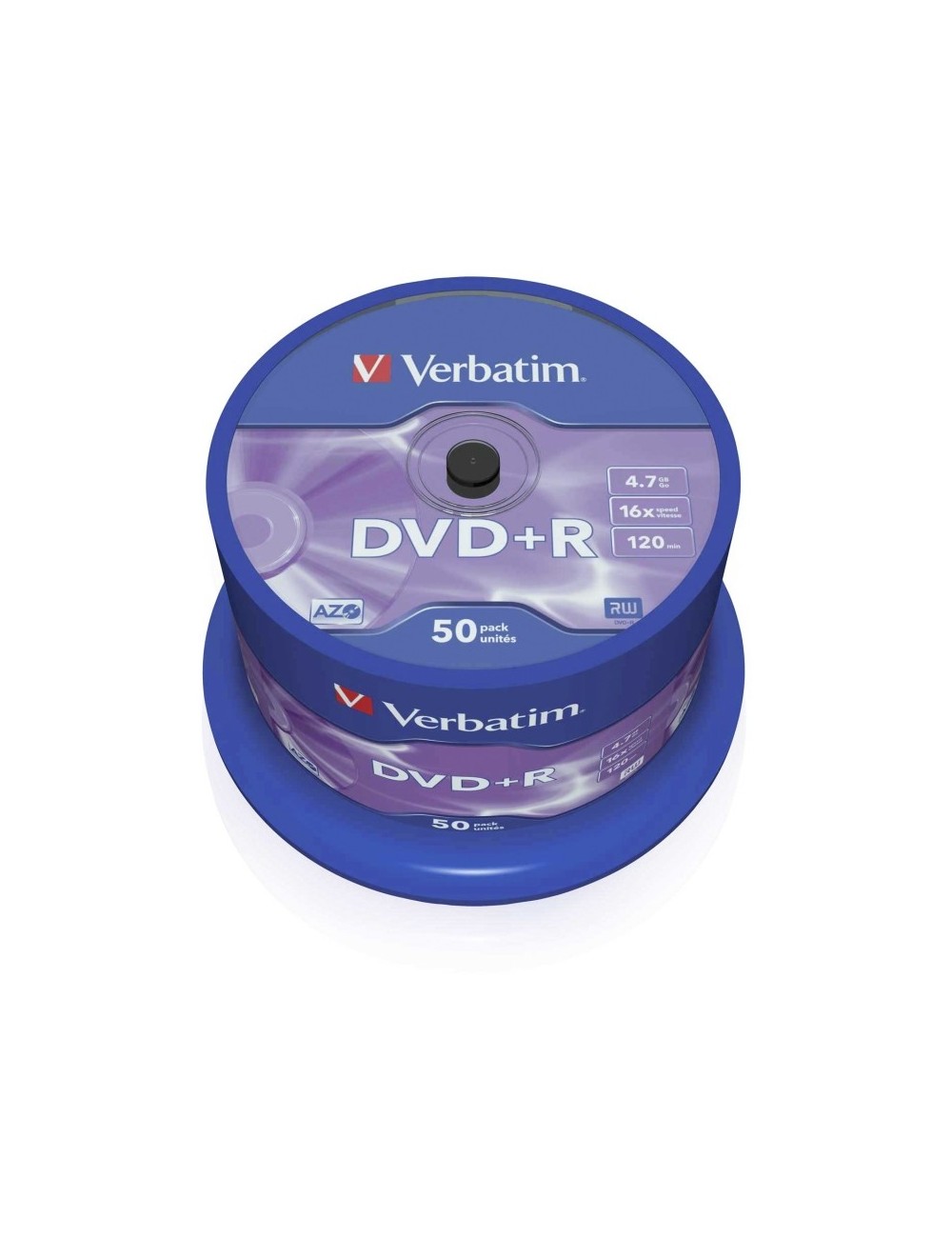 DVD+R Verbatim Advanced AZO 16X/ Tarrina-50uds