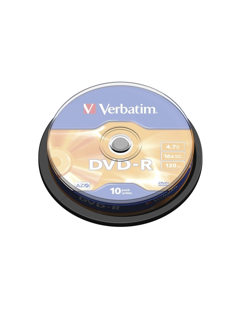 DVD-R Verbatim Advanced AZO 16X/ Tarrina-10uds
