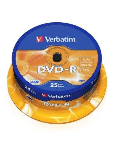 DVD-R Verbatim Advanced AZO 16X/ Tarrina-25uds