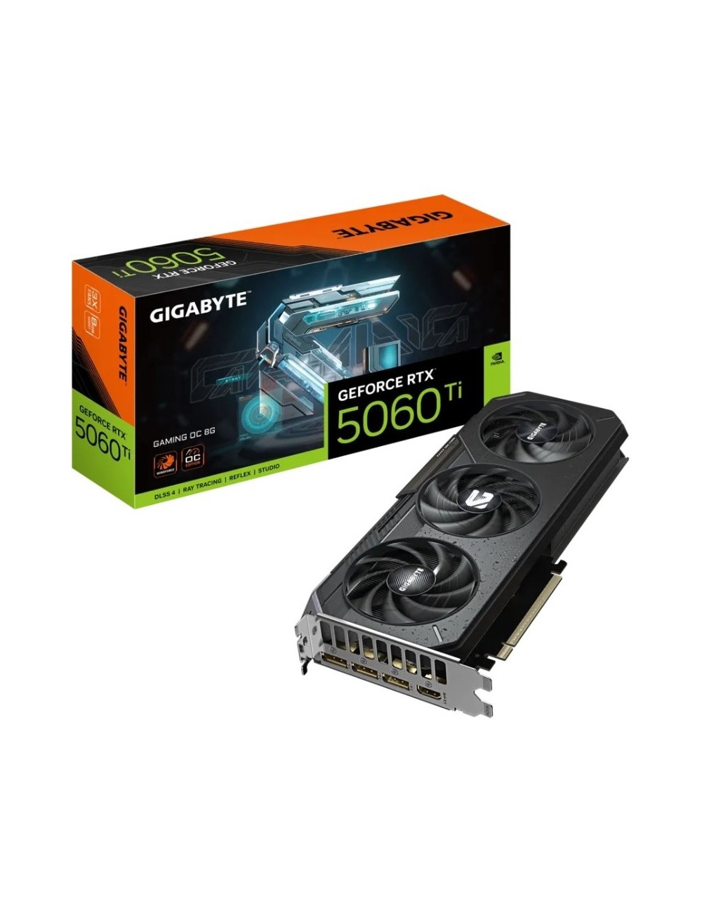 Tarjeta Gráfica Gigabyte GeForce RTX 5060 Ti Gaming OC/ 8GB GDDR7