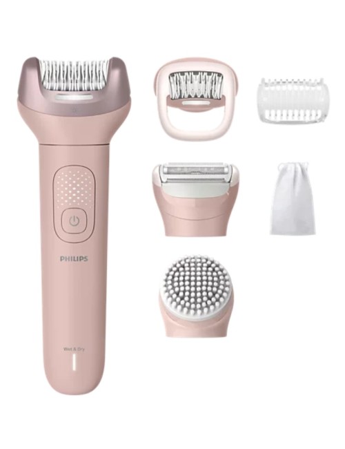 Depiladora Philips Epilator Series 9000 BRE718/ con Batería/ 6 Accesorios
