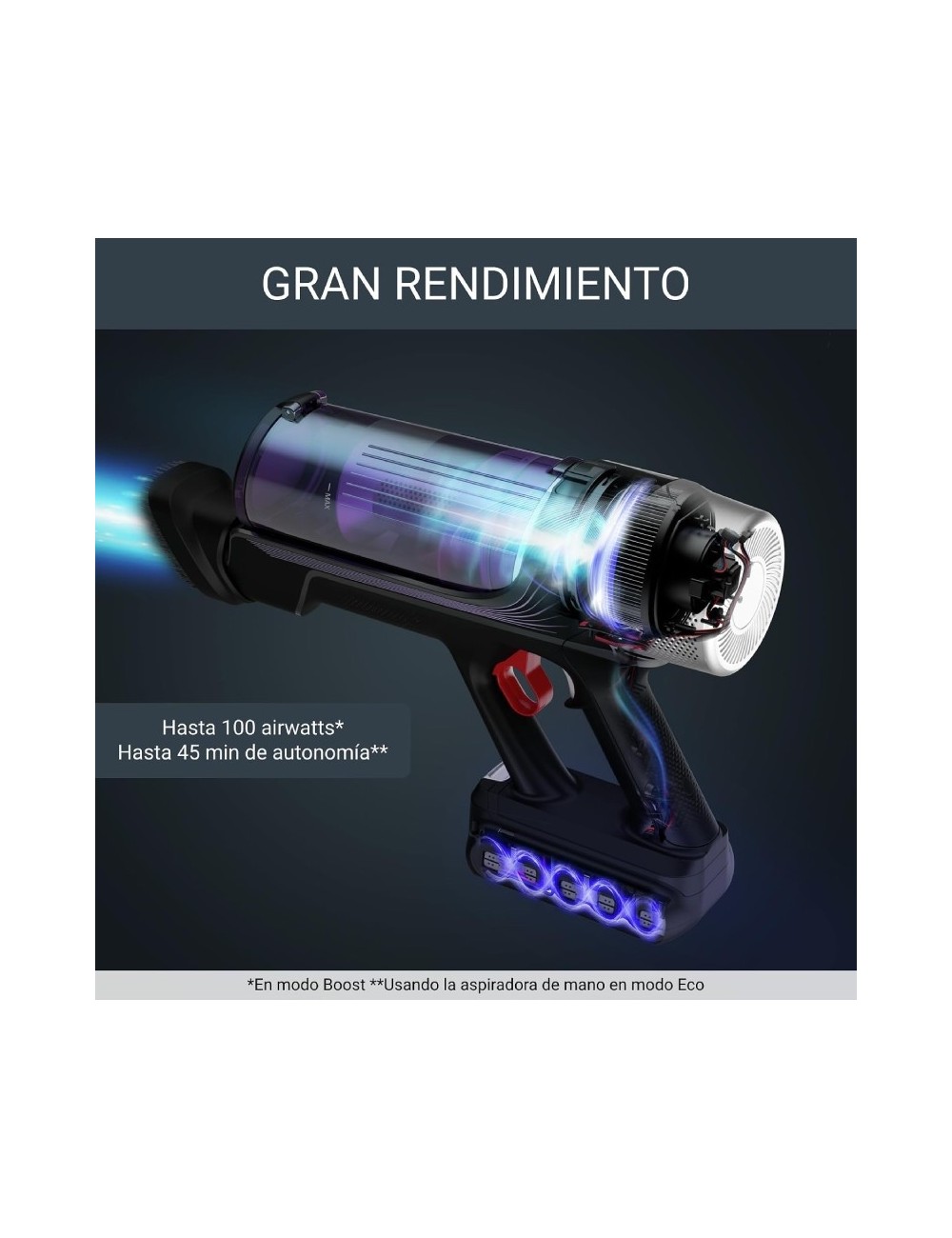 Aspirador Escoba con batería Rowenta X-Force Flex 9.60 Allergy Care/ 100W/ Autonomía 45 Min