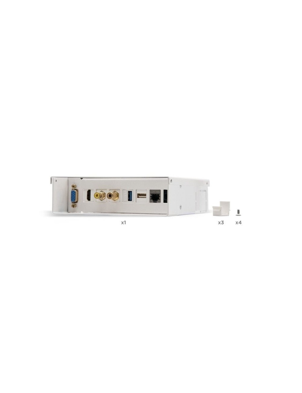 Caja de Conexiones Nanocable 10.35.0003/ VGA - HDMI - Jack 3.5 - RCA - USB 3.0 - USB 2.0 - 2x RJ45