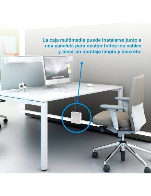 Caja de Conexiones Nanocable 10.35.0003/ VGA - HDMI - Jack 3.5 - RCA - USB 3.0 - USB 2.0 - 2x RJ45