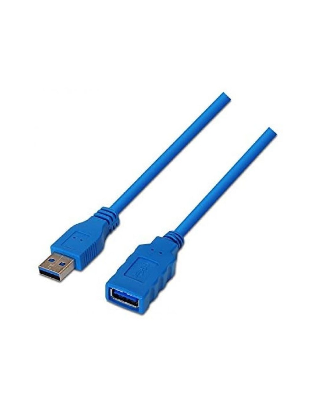 Cable Alargador USB 3.0 Nanocable 10.01.0901/ USB Macho - USB Hembra/ 1m/ Azul