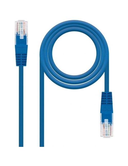 Cable de Red RJ45 UTP Nanocable 10.20.0102-BL Cat.5e/ 2m/ Azul