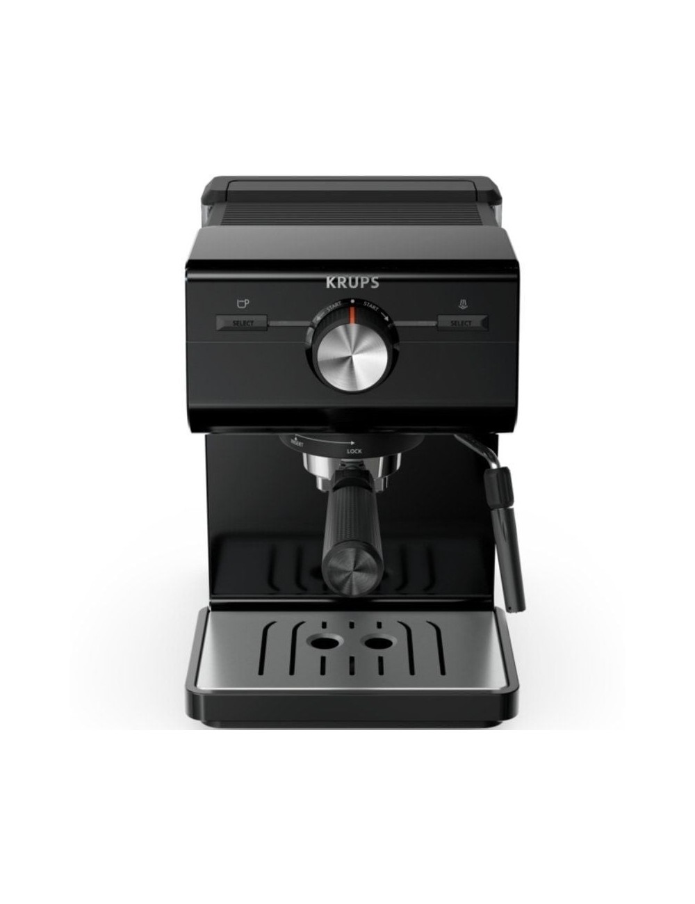 Cafetera Expreso Krups Authentic XP381810/ 1140W/ 15 Bares/ Negra