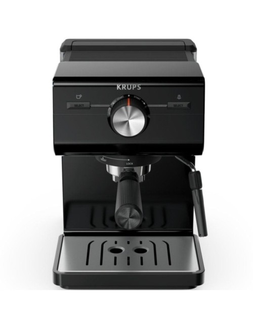 Cafetera Expreso Krups Authentic XP381810/ 1140W/ 15 Bares/ Negra