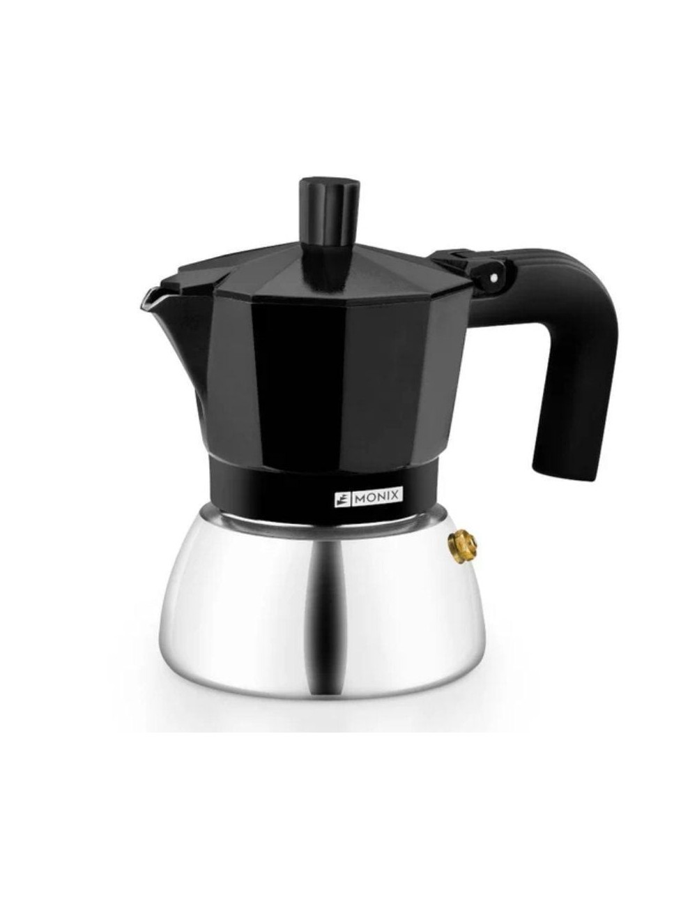 Cafetera Italiana Monix Induction Inox M863009/ 9 Tazas/ Negra