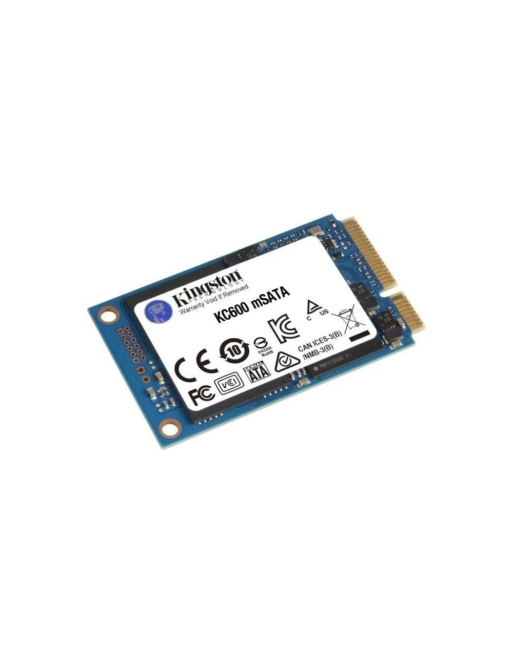 Disco SSD Kingston KC600 256GB/ mSATA/ Full Capacity